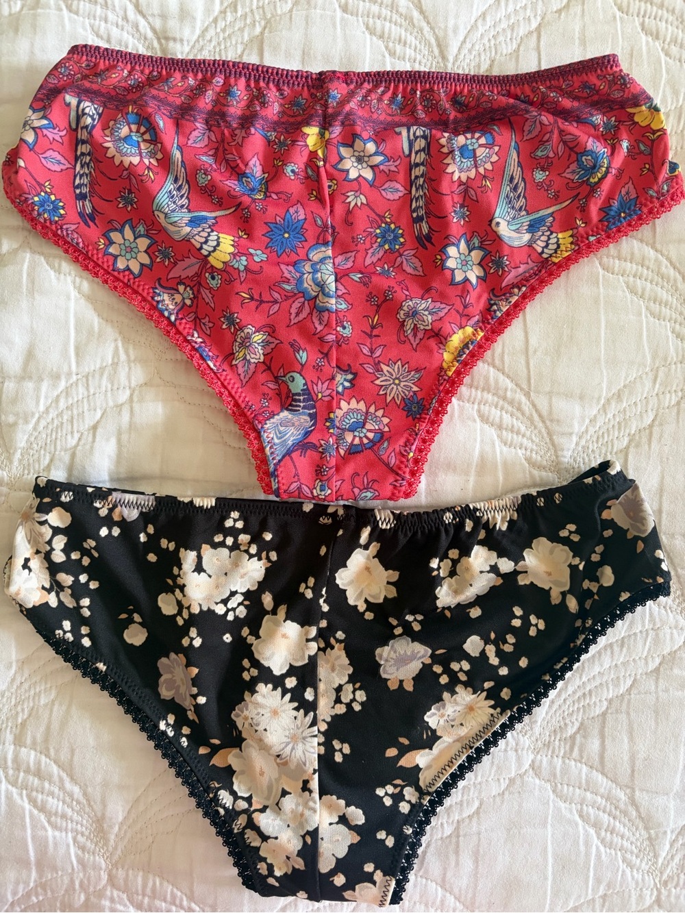 BUNDLE! Spell Bloomers x 2 - caviar & Lovebird Bloomers in Rose - both size L